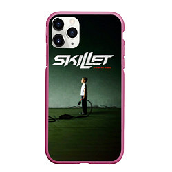 Чехол iPhone 11 Pro матовый Comatose - Skillet, цвет: 3D-малиновый