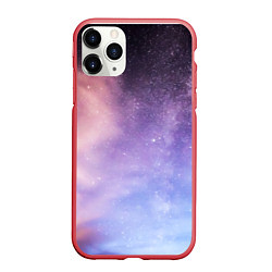 Чехол iPhone 11 Pro матовый Cosmic gradient, цвет: 3D-красный