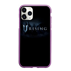 Чехол iPhone 11 Pro матовый Logo V Rising, цвет: 3D-фиолетовый