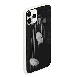 Чехол iPhone 11 Pro матовый Skateboard Black, цвет: 3D-белый — фото 2