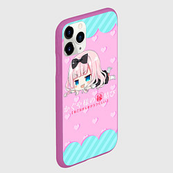 Чехол iPhone 11 Pro матовый Цубамэ Коясу Kaguya-sama: Love is War, цвет: 3D-фиолетовый — фото 2