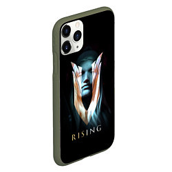 Чехол iPhone 11 Pro матовый V rising - вампир, цвет: 3D-темно-зеленый — фото 2