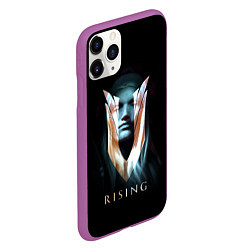 Чехол iPhone 11 Pro матовый V rising - вампир, цвет: 3D-фиолетовый — фото 2