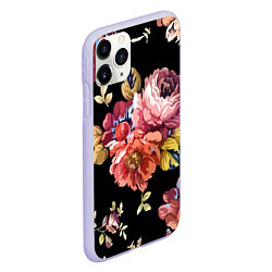 Чехол iPhone 11 Pro матовый Розы в летней ночи Fashion trend, цвет: 3D-светло-сиреневый — фото 2