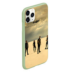 Чехол iPhone 11 Pro матовый Surviving The Game - Skillet, цвет: 3D-салатовый — фото 2