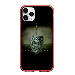 Чехол iPhone 11 Pro матовый Victorious - Skillet, цвет: 3D-красный