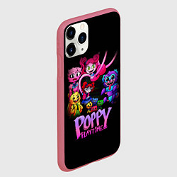 Чехол iPhone 11 Pro матовый POPPY PLAYTIME chapter 2 персонажи игры, цвет: 3D-малиновый — фото 2