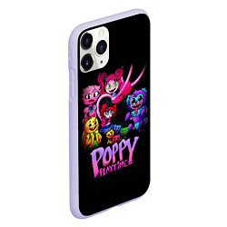 Чехол iPhone 11 Pro матовый POPPY PLAYTIME chapter 2 персонажи игры, цвет: 3D-светло-сиреневый — фото 2