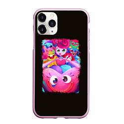 Чехол iPhone 11 Pro матовый Poppy Playtime - Chapter 2 милые персонажи, цвет: 3D-розовый