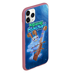 Чехол iPhone 11 Pro матовый My singing monsters СМЫЧОРОГ Bowgart, цвет: 3D-малиновый — фото 2
