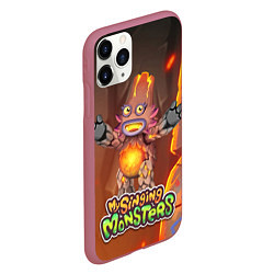 Чехол iPhone 11 Pro матовый My singing monsters ЛАВАТЁКА, цвет: 3D-малиновый — фото 2