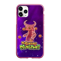 Чехол iPhone 11 Pro матовый My singing monsters ЭПИЧЕСКИЙ ВУЖАС, цвет: 3D-малиновый