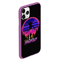 Чехол iPhone 11 Pro матовый Visit Hawkins Stranger Things, цвет: 3D-фиолетовый — фото 2