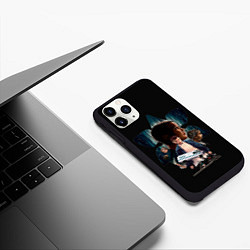 Чехол iPhone 11 Pro матовый Очень странные дела Одинадцать, цвет: 3D-черный — фото 2