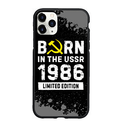Чехол iPhone 11 Pro матовый Born In The USSR 1986 year Limited Edition, цвет: 3D-черный
