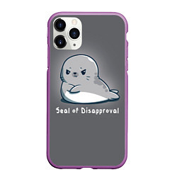 Чехол iPhone 11 Pro матовый Seal of Disapproval, цвет: 3D-фиолетовый