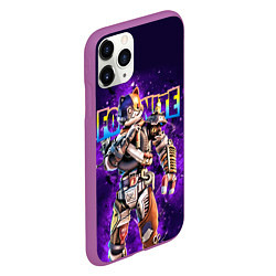 Чехол iPhone 11 Pro матовый Fortnite Catbash Character Video game, цвет: 3D-фиолетовый — фото 2