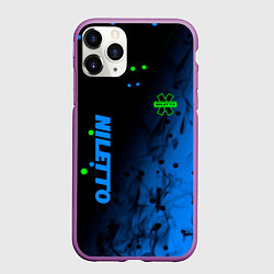 Чехол iPhone 11 Pro матовый Niletto абстракция, цвет: 3D-фиолетовый