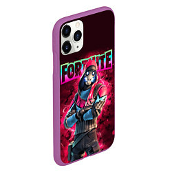 Чехол iPhone 11 Pro матовый Fortnite Bonehead Skin, цвет: 3D-фиолетовый — фото 2