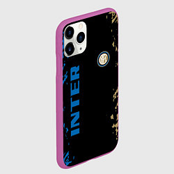 Чехол iPhone 11 Pro матовый Интер inter, цвет: 3D-фиолетовый — фото 2