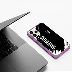 Чехол iPhone 11 Pro матовый Fc juventus фс ювентус, цвет: 3D-фиолетовый — фото 2