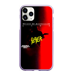 Чехол iPhone 11 Pro матовый Decade of Aggression - Slayer, цвет: 3D-светло-сиреневый