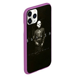 Чехол iPhone 11 Pro матовый Diabolus in Musica - Slayer, цвет: 3D-фиолетовый — фото 2