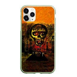 Чехол iPhone 11 Pro матовый Seasons In The Abyss - Slayer, цвет: 3D-салатовый