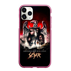 Чехол iPhone 11 Pro матовый Slayer: The Repentless Killogy, цвет: 3D-малиновый