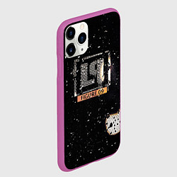 Чехол iPhone 11 Pro матовый Linkin Park соты, цвет: 3D-фиолетовый — фото 2