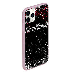 Чехол iPhone 11 Pro матовый Papa roach Брызги, цвет: 3D-розовый — фото 2