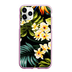 Чехол iPhone 11 Pro матовый Vanguard floral composition Summer, цвет: 3D-розовый
