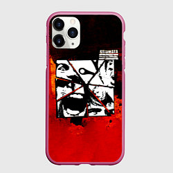 Чехол iPhone 11 Pro матовый Больше чем любовь - Stigmata, цвет: 3D-малиновый