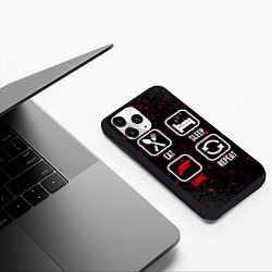 Чехол iPhone 11 Pro матовый Eat, Sleep, Forza Horizon, Repeat, цвет: 3D-черный — фото 2