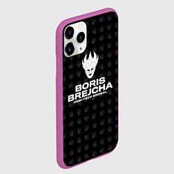 Чехол iPhone 11 Pro матовый Boris Brejcha High-Tech Minimal, цвет: 3D-фиолетовый — фото 2