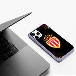 Чехол iPhone 11 Pro матовый Monaco абстракция, цвет: 3D-светло-сиреневый — фото 2