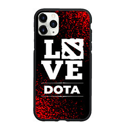 Чехол iPhone 11 Pro матовый Dota Love Классика, цвет: 3D-черный