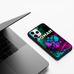 Чехол iPhone 11 Pro матовый Роман Россия, цвет: 3D-черный — фото 2