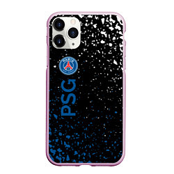 Чехол iPhone 11 Pro матовый Psg брызги красок, цвет: 3D-розовый