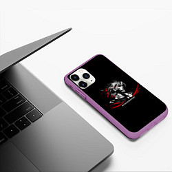 Чехол iPhone 11 Pro матовый METAL GEAR RISING: REVENGEANCE, цвет: 3D-фиолетовый — фото 2