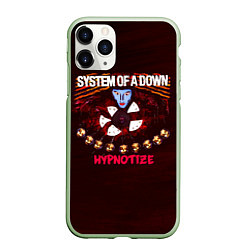 Чехол iPhone 11 Pro матовый Hypnotize - System of a Down, цвет: 3D-салатовый