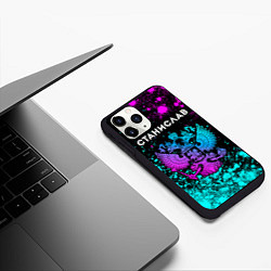 Чехол iPhone 11 Pro матовый Станислав Россия, цвет: 3D-черный — фото 2