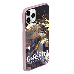 Чехол iPhone 11 Pro матовый Альбедо-главный алхимик, цвет: 3D-розовый — фото 2