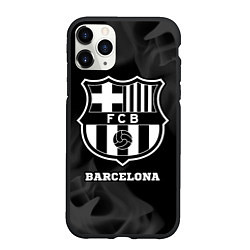 Чехол iPhone 11 Pro матовый Barcelona Sport на темном фоне, цвет: 3D-черный