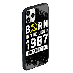 Чехол iPhone 11 Pro матовый Born In The USSR 1987 year Limited Edition, цвет: 3D-черный — фото 2