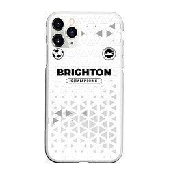 Чехол iPhone 11 Pro матовый Brighton Champions Униформа, цвет: 3D-белый