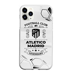 Чехол iPhone 11 Pro матовый Atletico Madrid Football Club Number 1 Legendary, цвет: 3D-белый