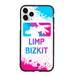 Чехол iPhone 11 Pro матовый Limp Bizkit Neon Gradient, цвет: 3D-черный