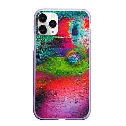 Чехол iPhone 11 Pro матовый Pointillism Art Fashion trend, цвет: 3D-светло-сиреневый