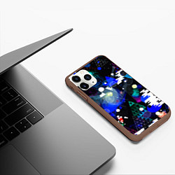 Чехол iPhone 11 Pro матовый Avant-garde futuristic composition, цвет: 3D-коричневый — фото 2